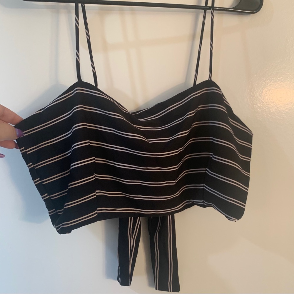 Tie Cropped Tank Top